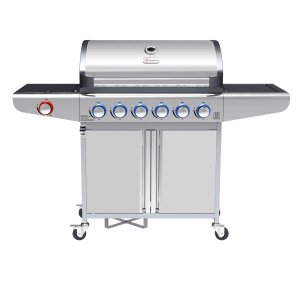 Campfire ΨΗΣΤΑΡΙΑ ΜΕ 6  ΚΑΥΣΤΗΡΕΣ & EXTRA ΕΣΤΙΑ  ΜΕ LED ΔΙΑΚΟΠΤΕΣ-ΙΝΟΧ - 25-38212 - σε 12 άτοκες δόσεις